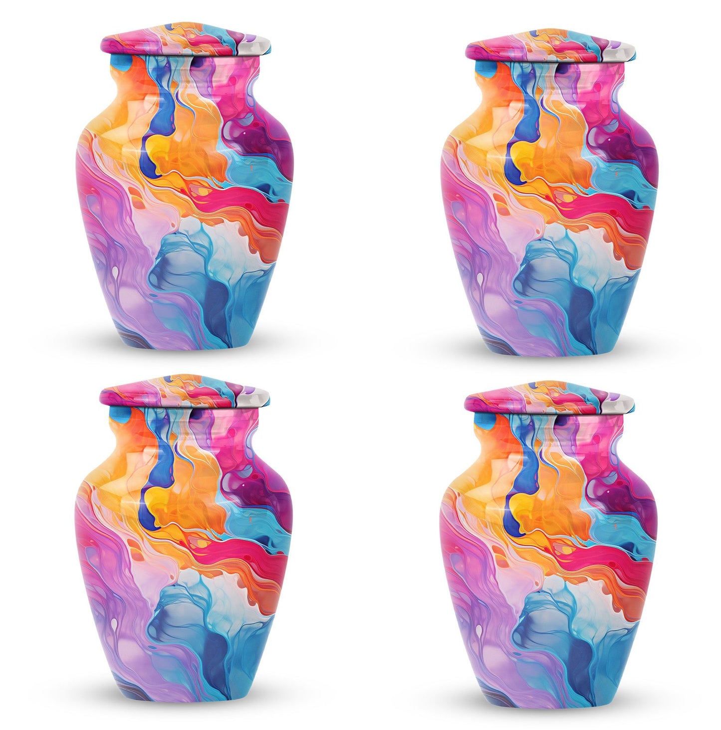 Abstract 10-inch Classic Urn for funeral decorative.