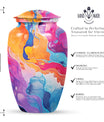 Abstract 10-inch Classic Urn for funeral decorative.