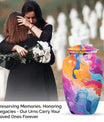 Abstract 10-inch Classic Urn for funeral decorative.