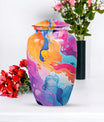 Abstract 10-inch Classic Urn for funeral decorative.