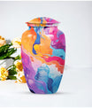Abstract 10-inch Classic Urn for funeral decorative.