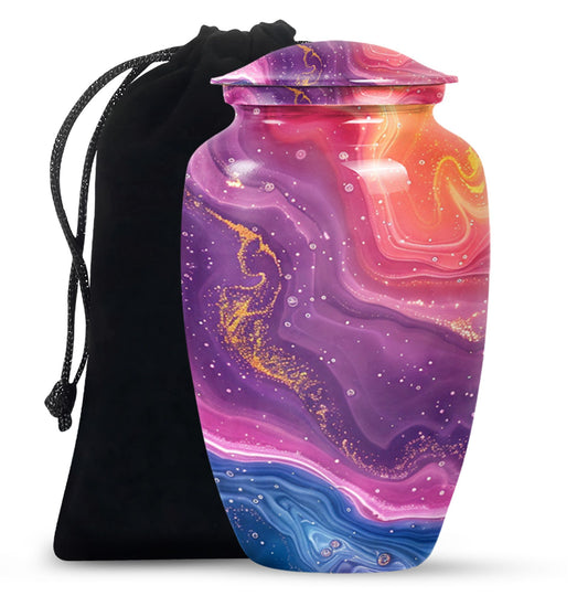 Abstract Classic Urn for cremation ashes, customizable.