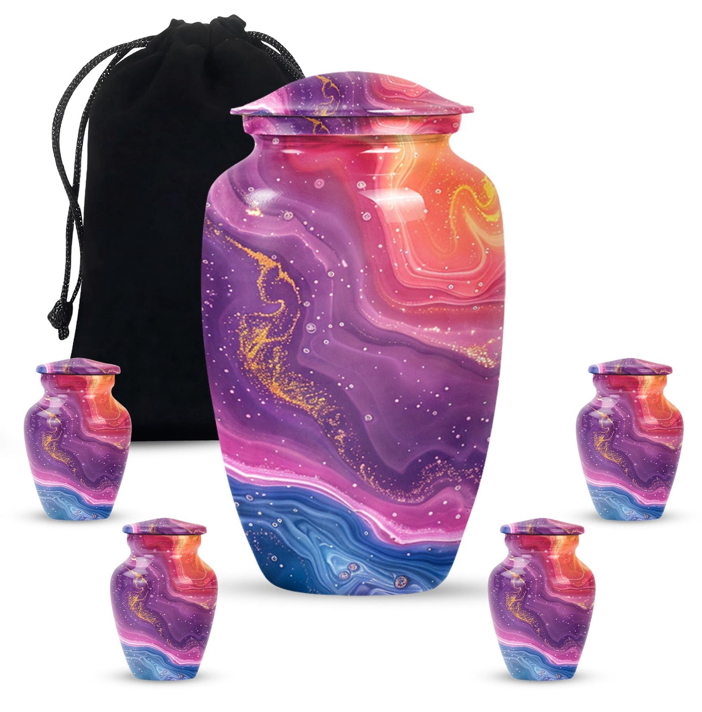 Abstract Classic Urn for cremation ashes, customizable.