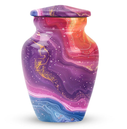 Abstract Classic Urn for cremation ashes, customizable.