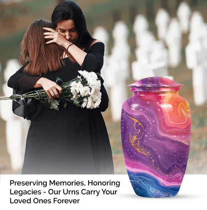 Abstract Classic Urn for cremation ashes, customizable.