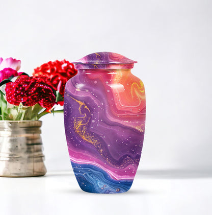 Abstract Classic Urn for cremation ashes, customizable.