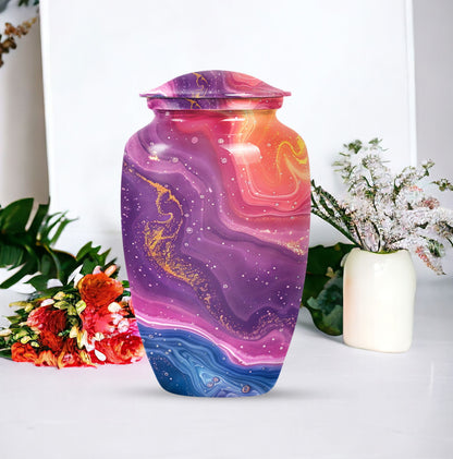 Abstract Classic Urn for cremation ashes, customizable.