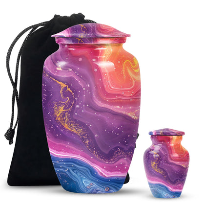 Abstract Classic Urn for cremation ashes, customizable.