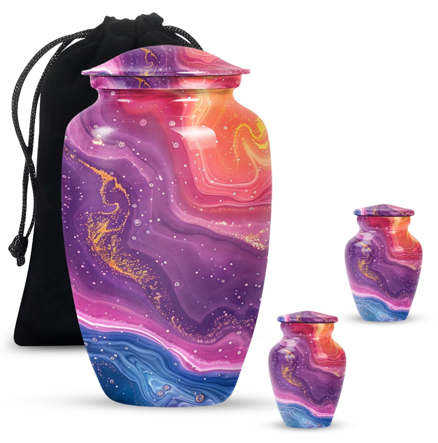 Abstract Classic Urn for cremation ashes, customizable.