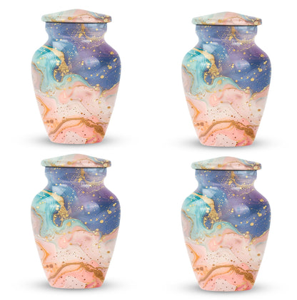 Abstract Urn for adult human ashes, customizable with names