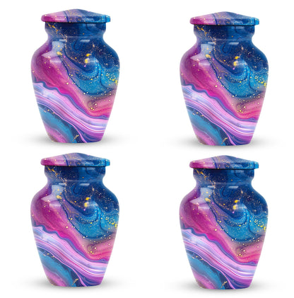 Abstract large cremation urn with personalizable engraving.