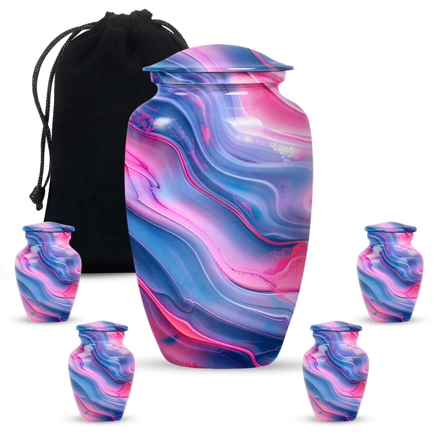Abstract classic urn, memorial urns for adult female ashes