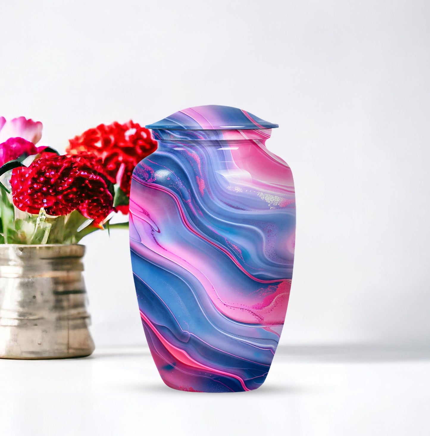 Abstract classic urn, memorial urns for adult female ashes
