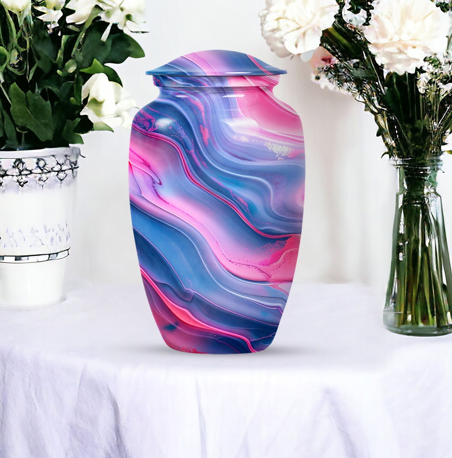Abstract classic urn, memorial urns for adult female ashes