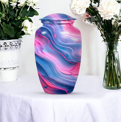 Abstract classic urn, memorial urns for adult female ashes