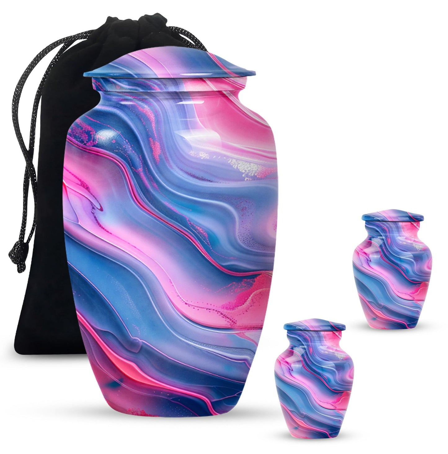 Abstract classic urn, memorial urns for adult female ashes