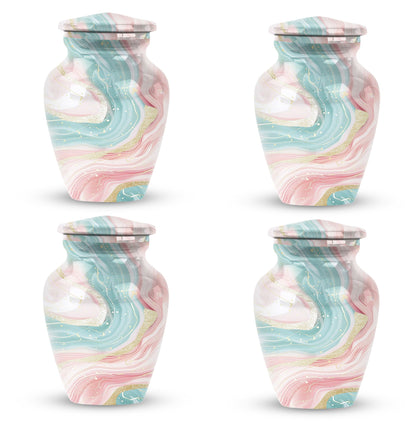 Abstract Urn, classic aluminium cremation funeral urn
