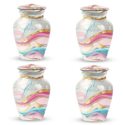 Abstract Classic Urn, an aluminium large funeral burial urn.