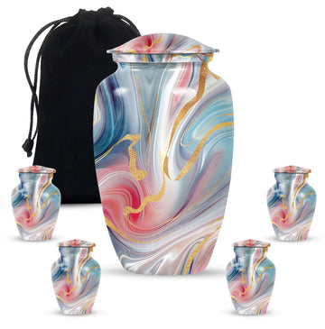 Large Urn with 4 Small Urn