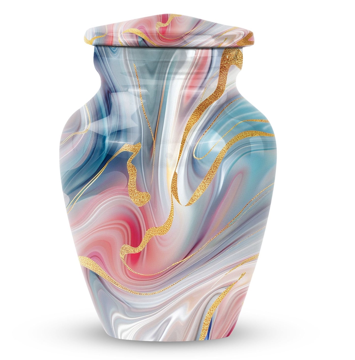  Classic abstract urn, burial urn for cremation ashes