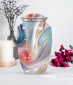  Classic abstract urn, burial urn for cremation ashes