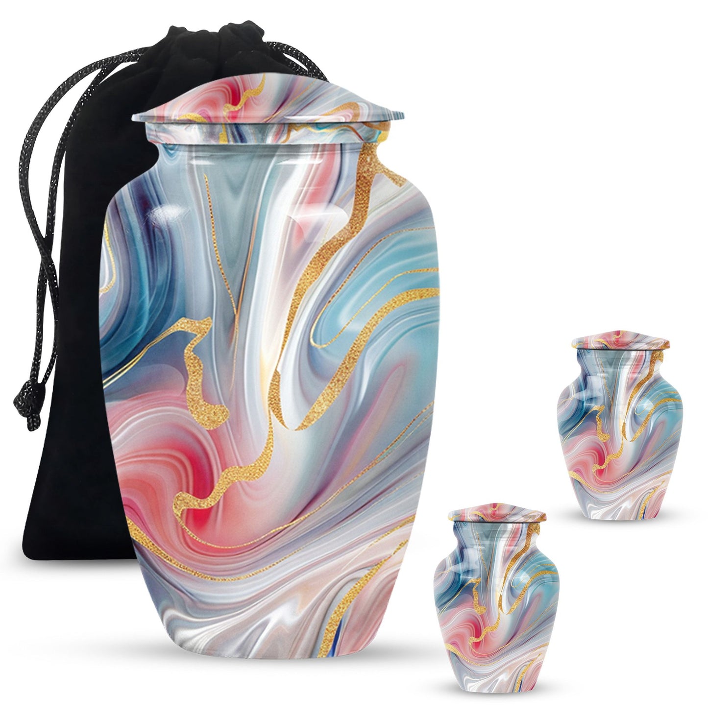  Classic abstract urn, burial urn for cremation ashes