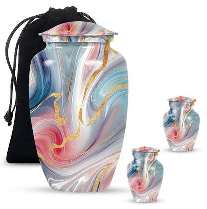  Classic abstract urn, burial urn for cremation ashes