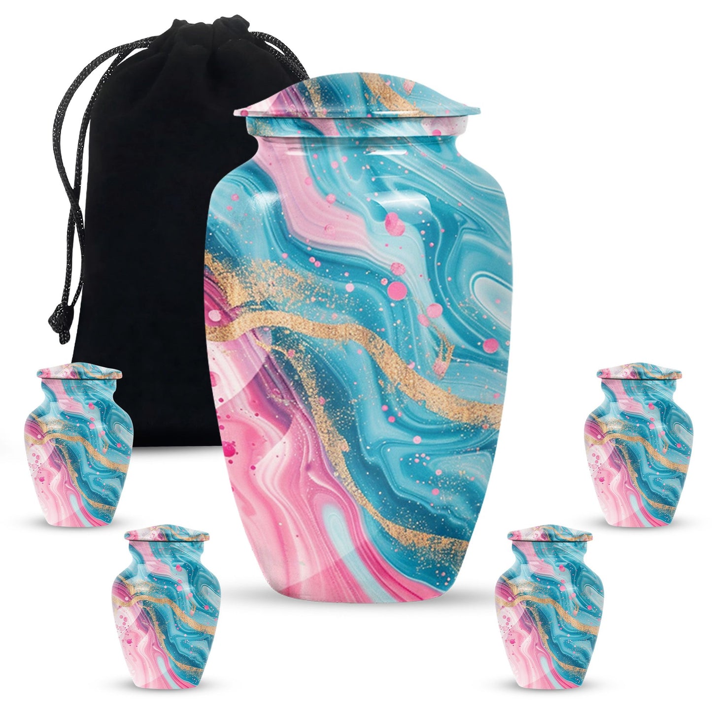 abstract classic urn for memorial use.