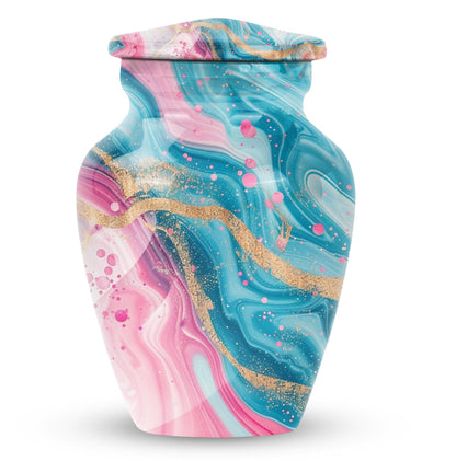abstract classic urn for memorial use.