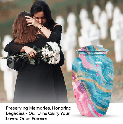 abstract classic urn for memorial use.