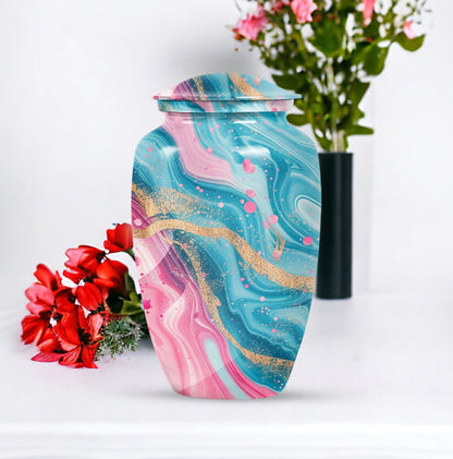 abstract classic urn for memorial use.