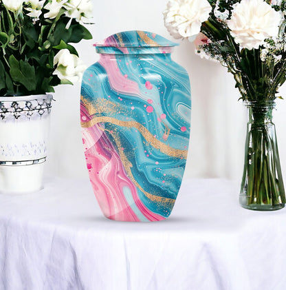 abstract classic urn for memorial use.