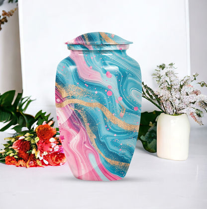abstract classic urn for memorial use.