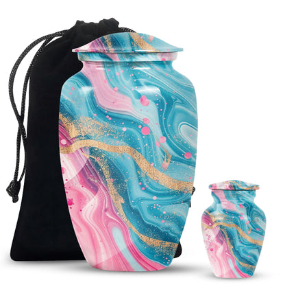 abstract classic urn for memorial use.