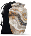 Vibrant Swirl Urn, large funeral urn for human ashes