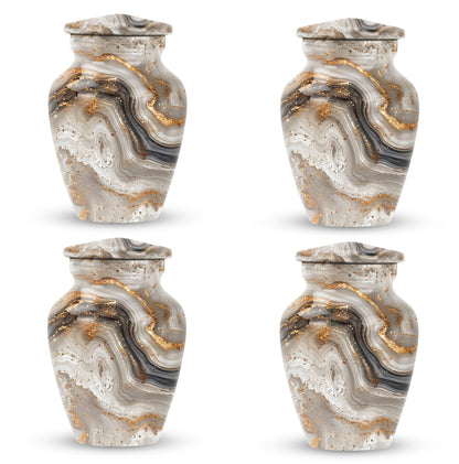 Vibrant Swirl Urn, large funeral urn for human ashes