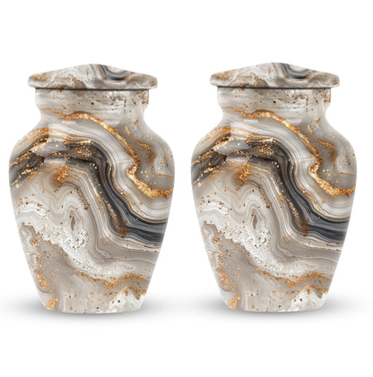 Vibrant Swirl Urn, large funeral urn for human ashes