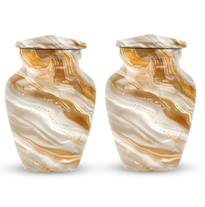 Vibrant Swirl Urn, classic cremation urn for burial ashes