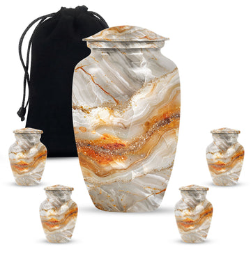 Large Urn with 4 Small Urn