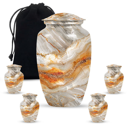 Vibrant Swirl 10 inch Classic Cremation Urn for Human Ashes