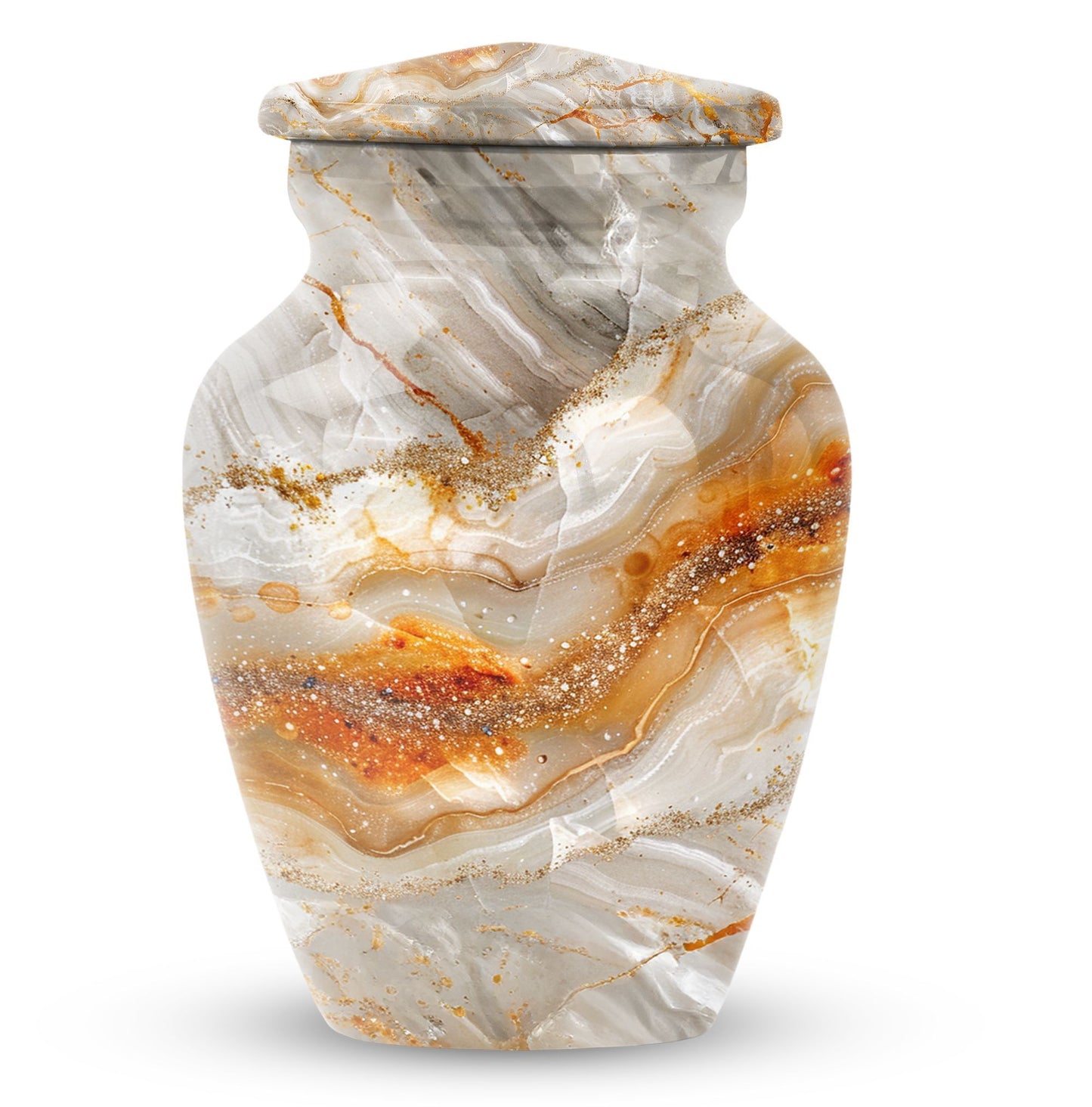 Vibrant Swirl 10 inch Classic Cremation Urn for Human Ashes