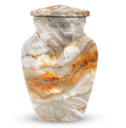 Vibrant Swirl 10 inch Classic Cremation Urn for Human Ashes