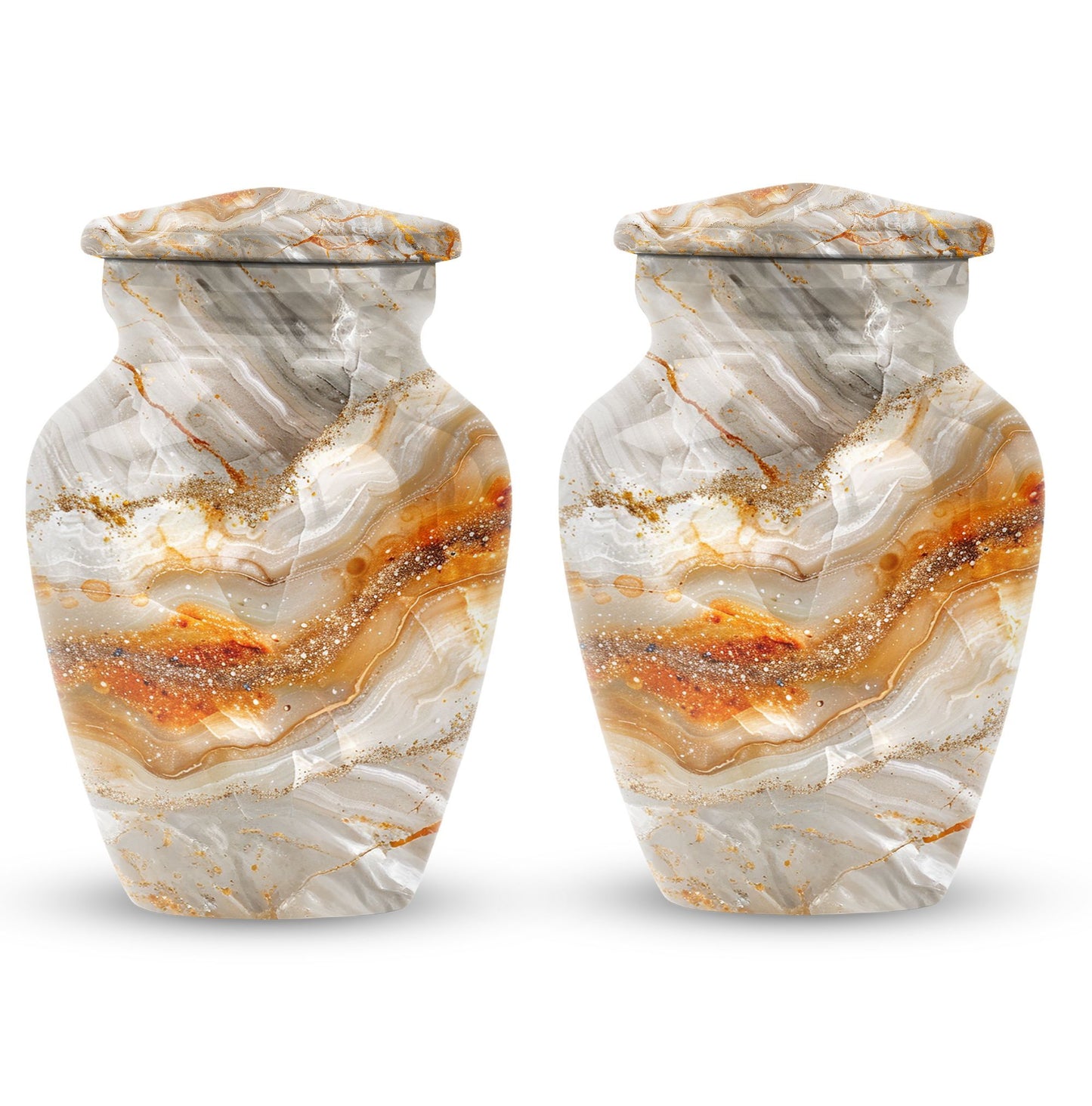 Vibrant Swirl 10 inch Classic Cremation Urn for Human Ashes