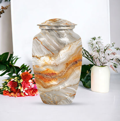 Vibrant Swirl 10 inch Classic Cremation Urn for Human Ashes