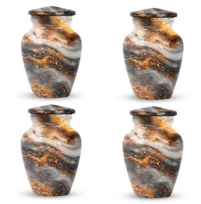 Vibrant Swirl Classic Urn, constructed memorial urn