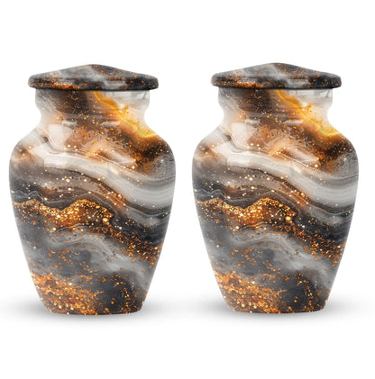 Vibrant Swirl Classic Urn, constructed memorial urn