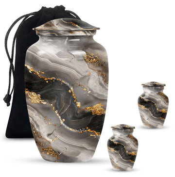 Large Urn with 2 Mini Urn