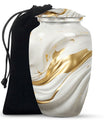 Vibrant Swirl 10-inch Aluminium Large Cremation Urn.