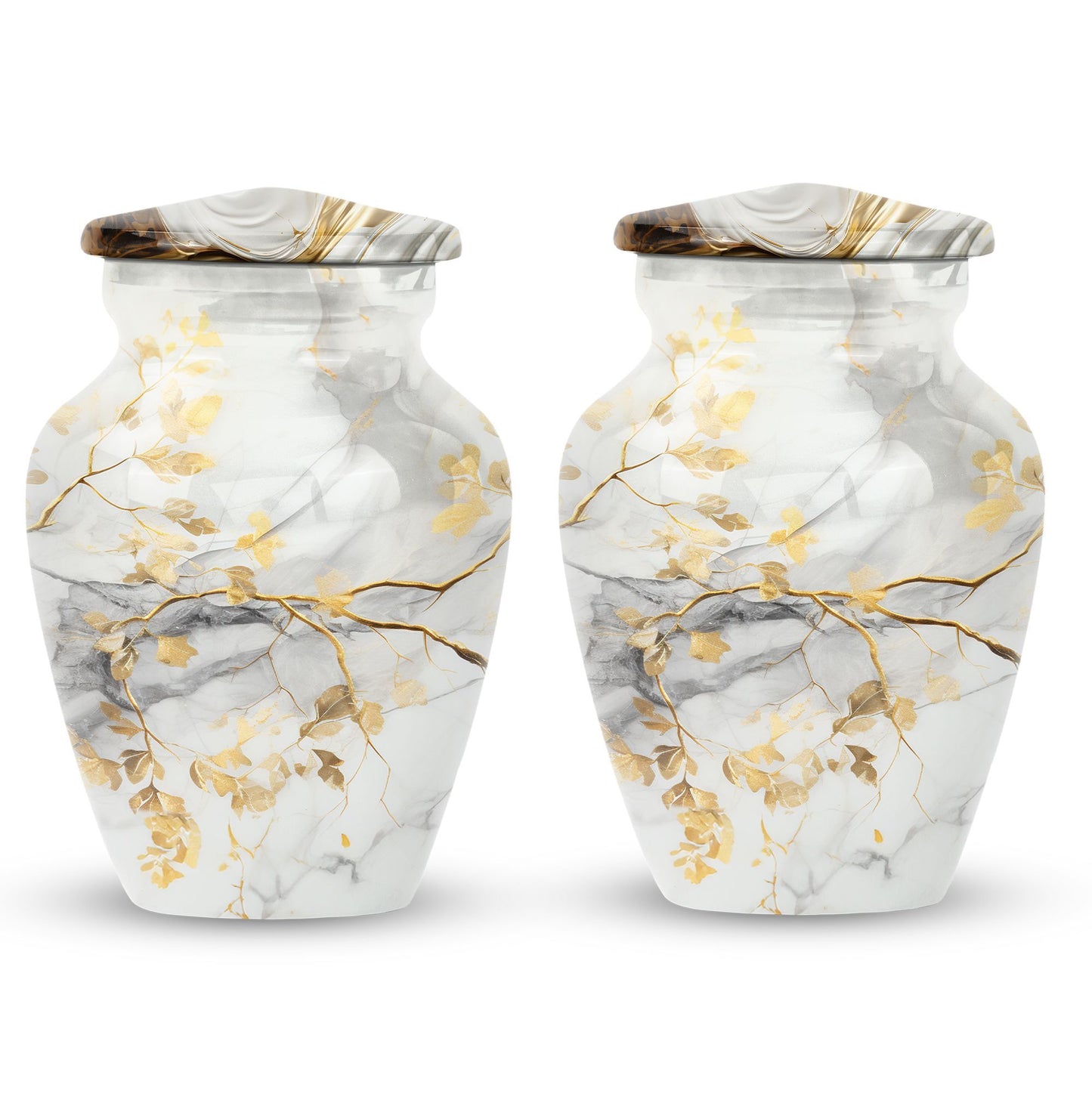 Vibrant Swirl Classic Urn for memorial.