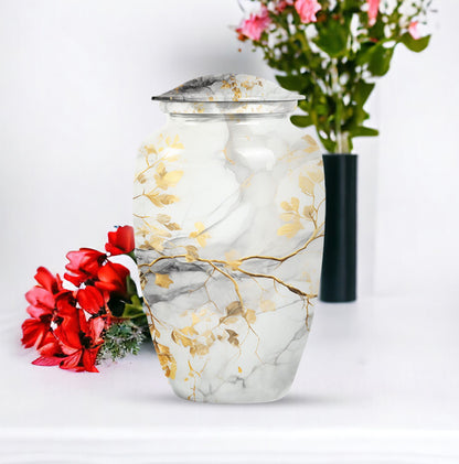 Vibrant Swirl Classic Urn for memorial.